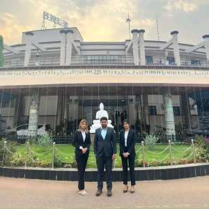 AIUB Moot Team at the 1st Justice Hidayatullah International Moot Court Competition 2024 held in Raipur, India