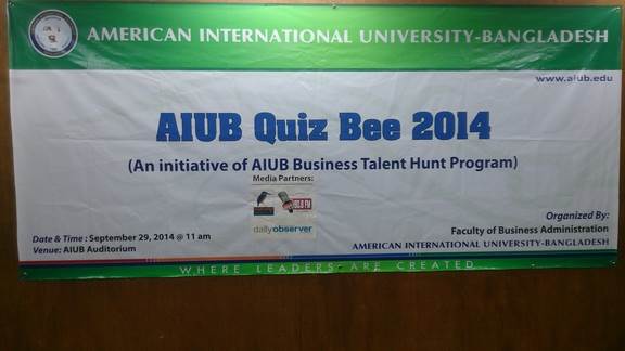AIUB Quiz Bee 2014