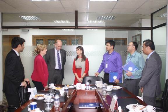 LaTrobe University delegation team meets AIUB Vice Chancellor