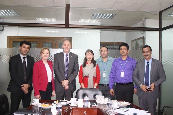 LaTrobe University delegation team meets AIUB Vice Chancellor