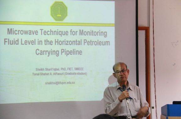 IEEE AIUB Student Branch Presented a Technical Talk on Simple Microwave Technique of Measuring 2-Phase Contents of a Petroleum Carrying Pipeline