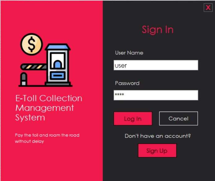 E-Toll Collection Management System