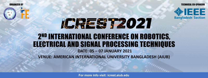 ICREST 2021 - International Conference on Robotics, Electrical and Signal Processing Techniques
