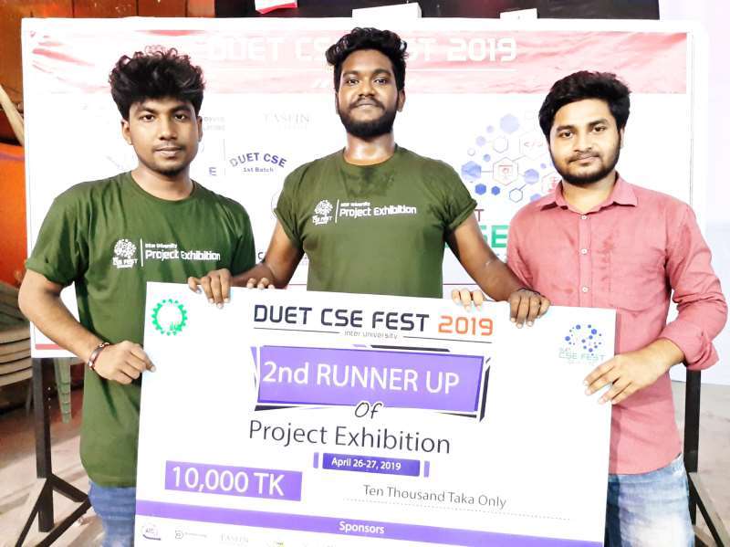 DUET CSE Fest 2019 Awarded Students of Electrical and Electronic Engineering (EEE) Department of AIUB 2019