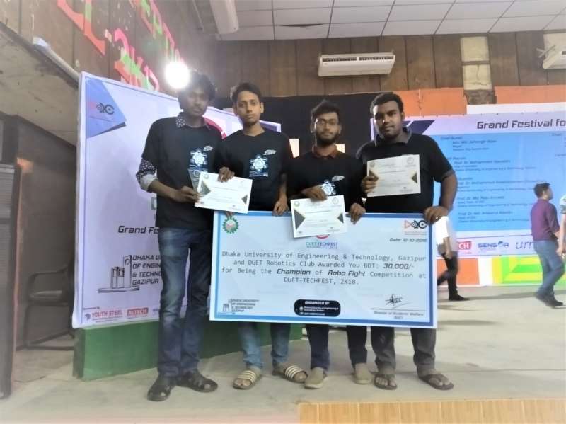 EEE Students of AIUB Awarded as Champion 2018