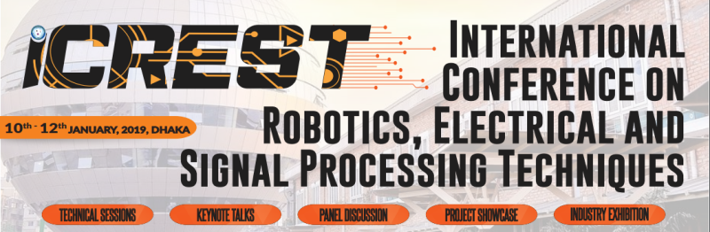 ICREST 2019 - International Conference on Robotics, Electrical and Signal Processing Techniques