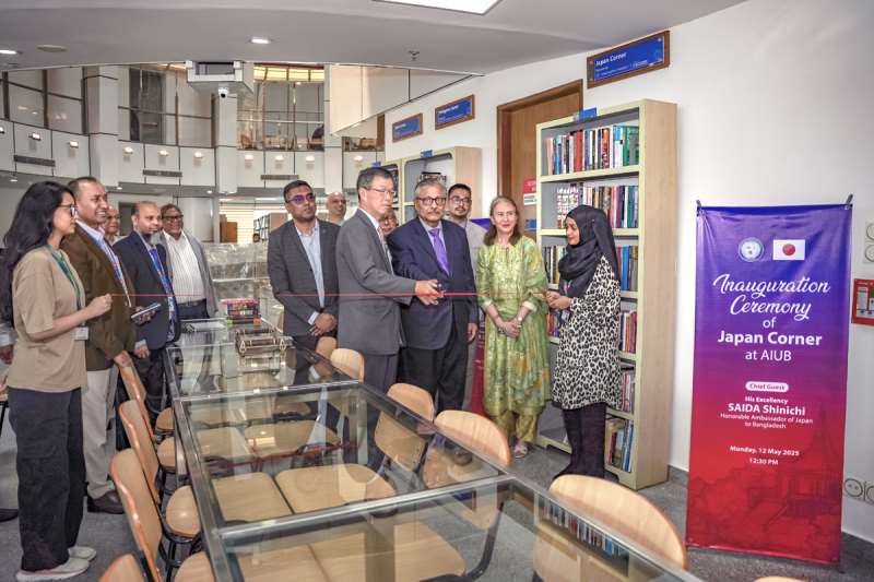 Inauguration Ceremony of Japan Corner at AIUB Library