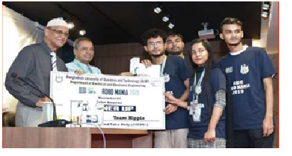 AIUB Students Awarded in BEC Robo Mania 2019