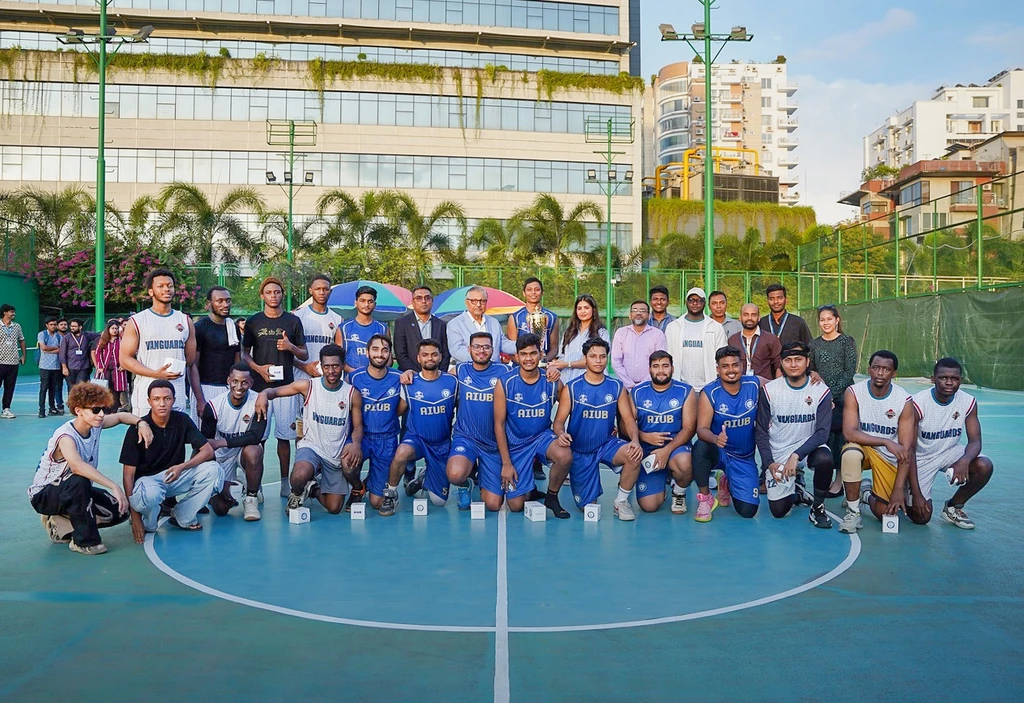 Friendly Basketball Match Between AIUB and International Students’ Community