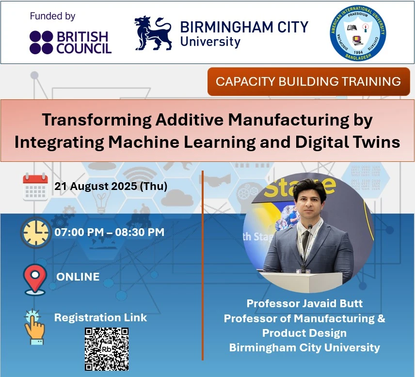 Capacity Building Training On ‘Transforming Additive Manufacturing by Integrating Machine Learning and Digital Twins’