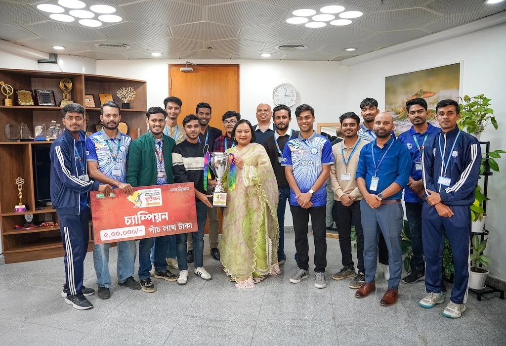 AIUB Crowned Champions of Inter-University Football Tournament 2025