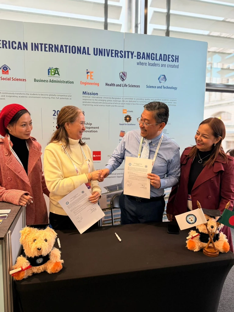 AIUB Delegates Mark a Strong Presence on Day 1 of QS Reimagine Education 2025 in London