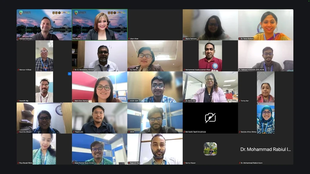 AIUB IQAC Organizes International Webinar on Advancing Language Education for Sustainable Development