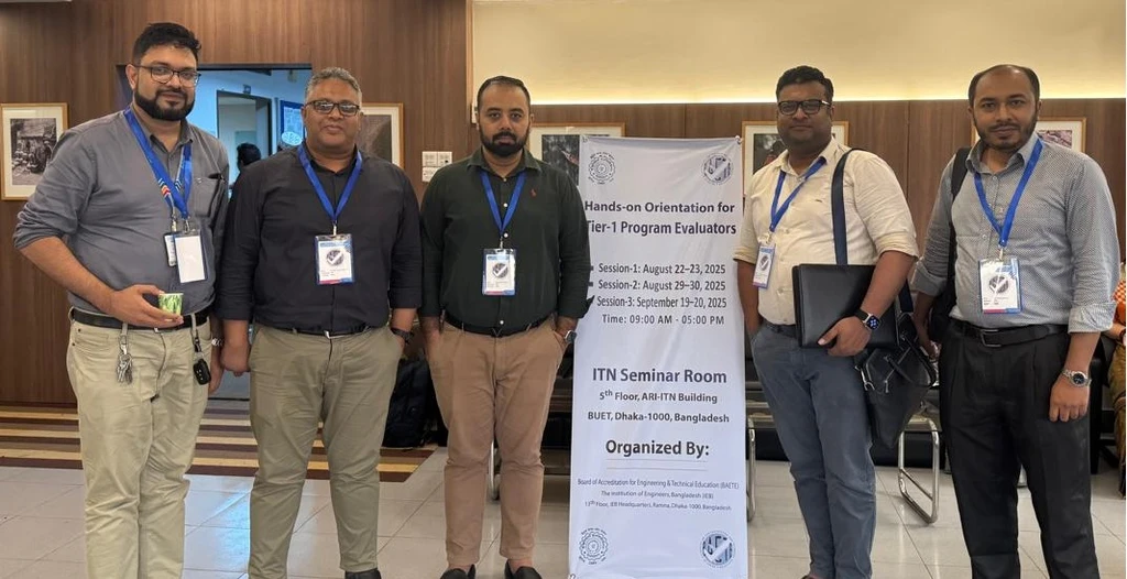 Faculty members from Faculty of engineering, AIUB participated at Hands-on Orientation for Tier-1 Program Evaluators by BAETE