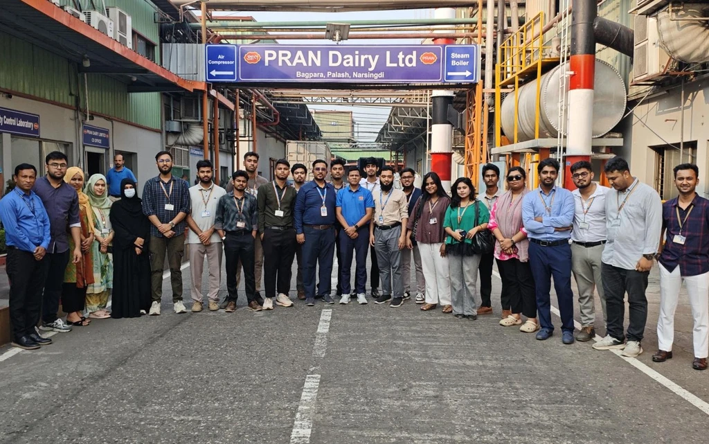 Industrial Visit to PRAN Industrial Park arranged by Faculty of Engineering