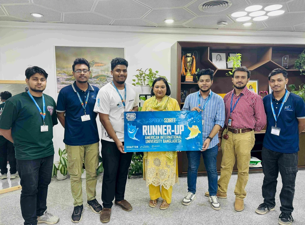 AIUB Secures 1st Runner-Up Position in PUBG MOBILE Campus Jam: Spooky Soiree 2025