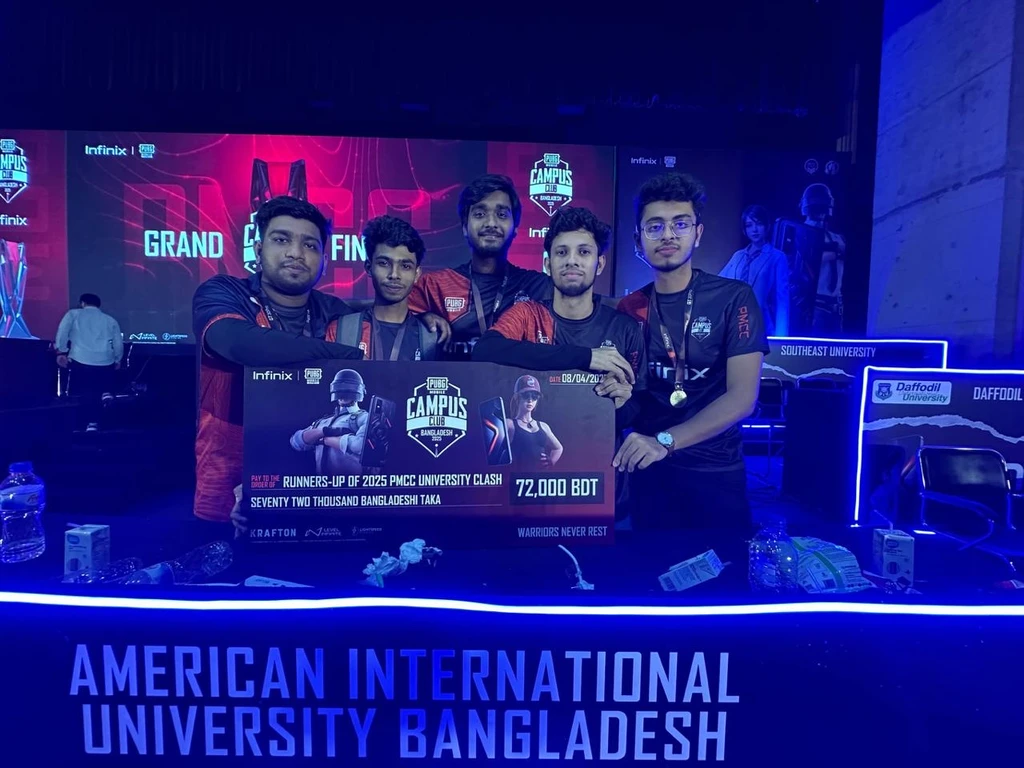 AIUB Student team secured second position in PUBG Mobile Campus Championship (PMCC)