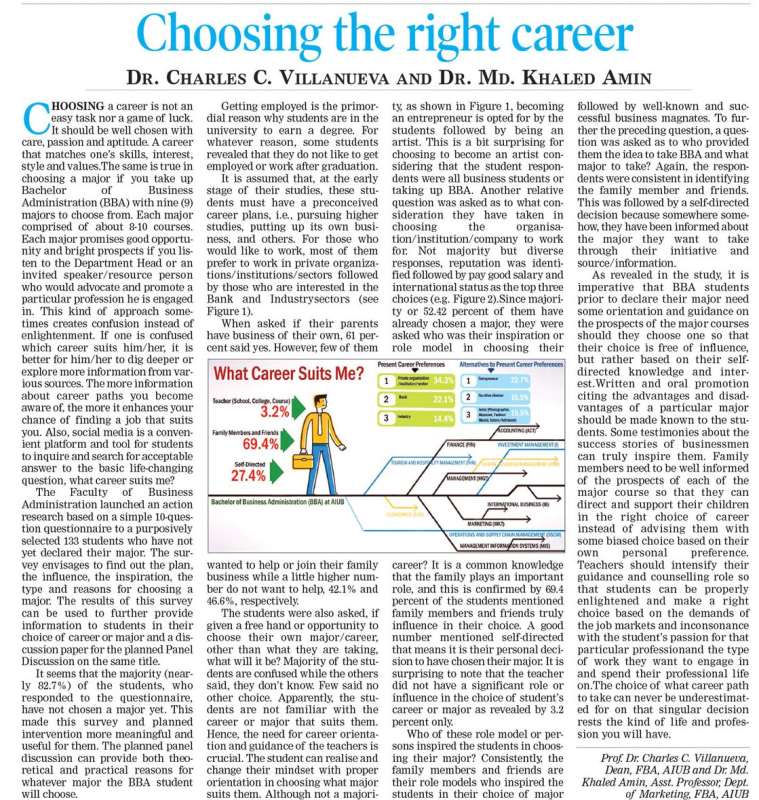 choosing the right career
