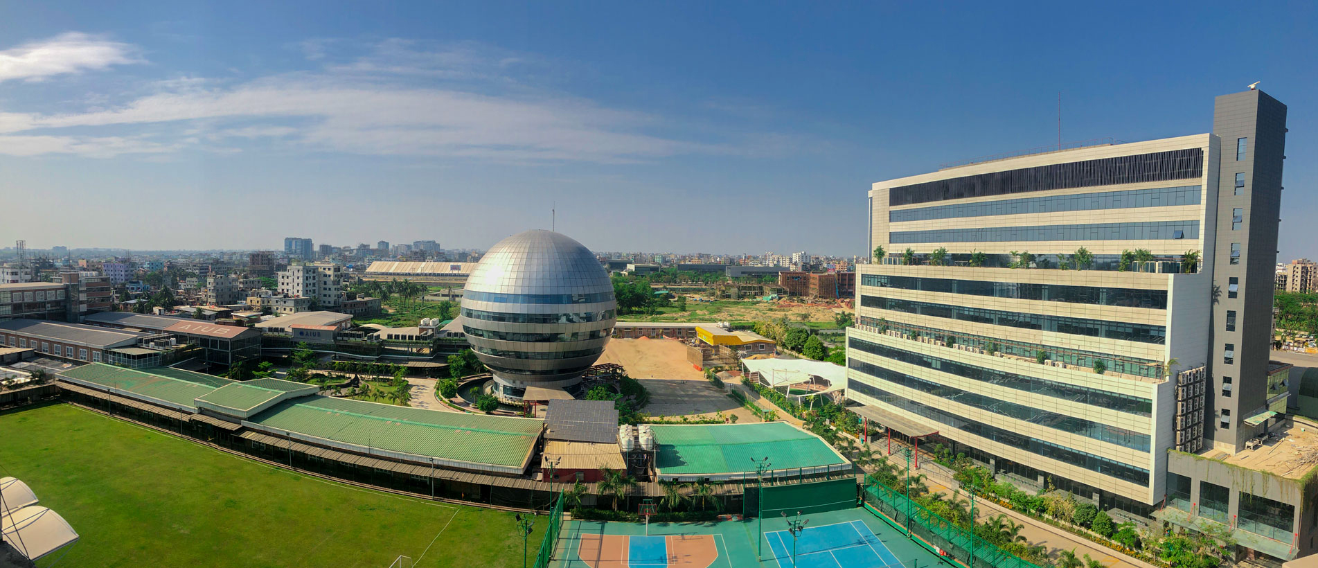 Aerial View of AIUB Campus