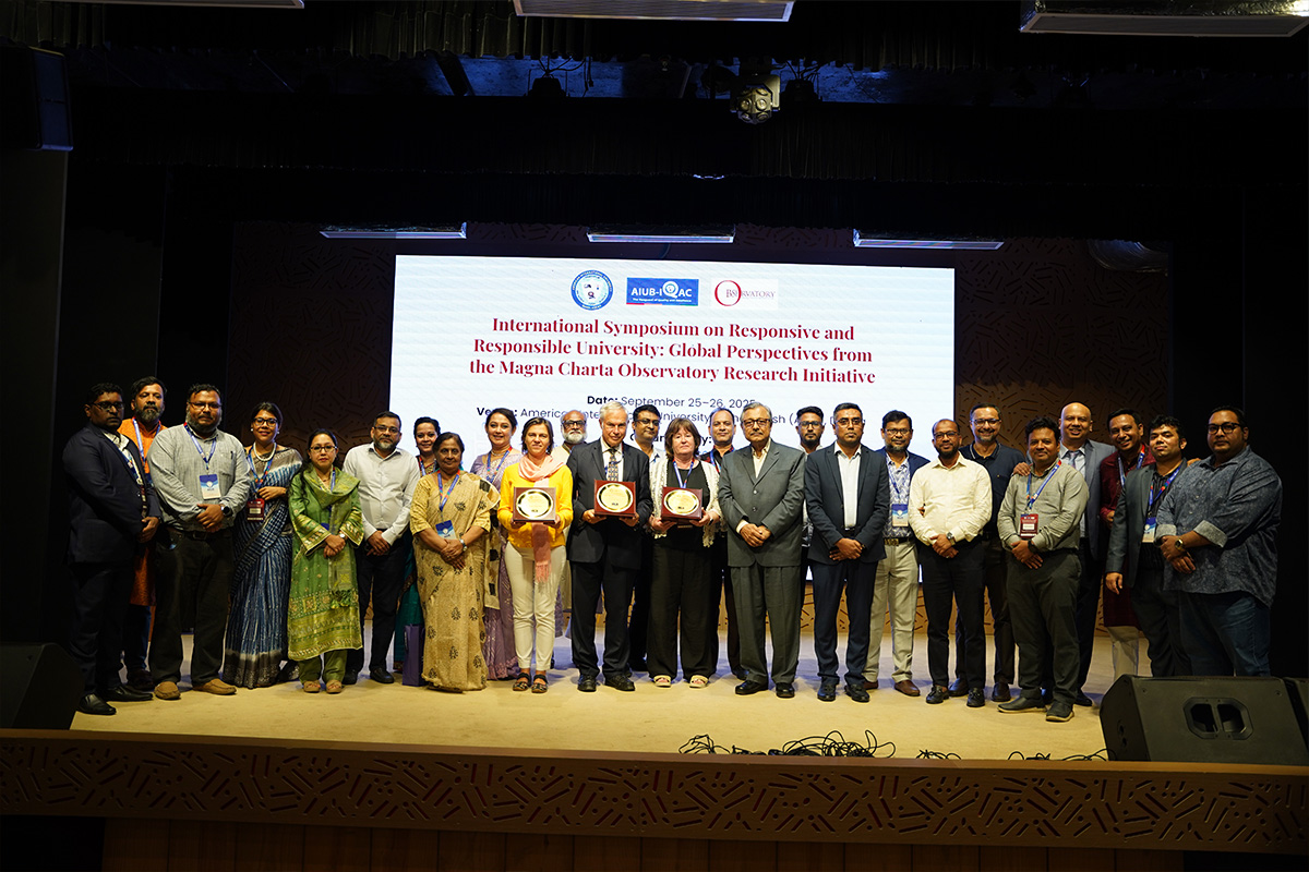 AIUB Hosts International Symposium on Responsive and Responsible Universities in Collaboration with Magna Charta Observatory