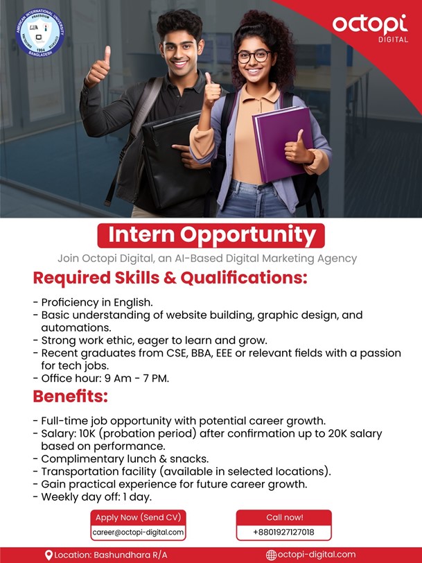 octopi digital internship opportunity 2024
